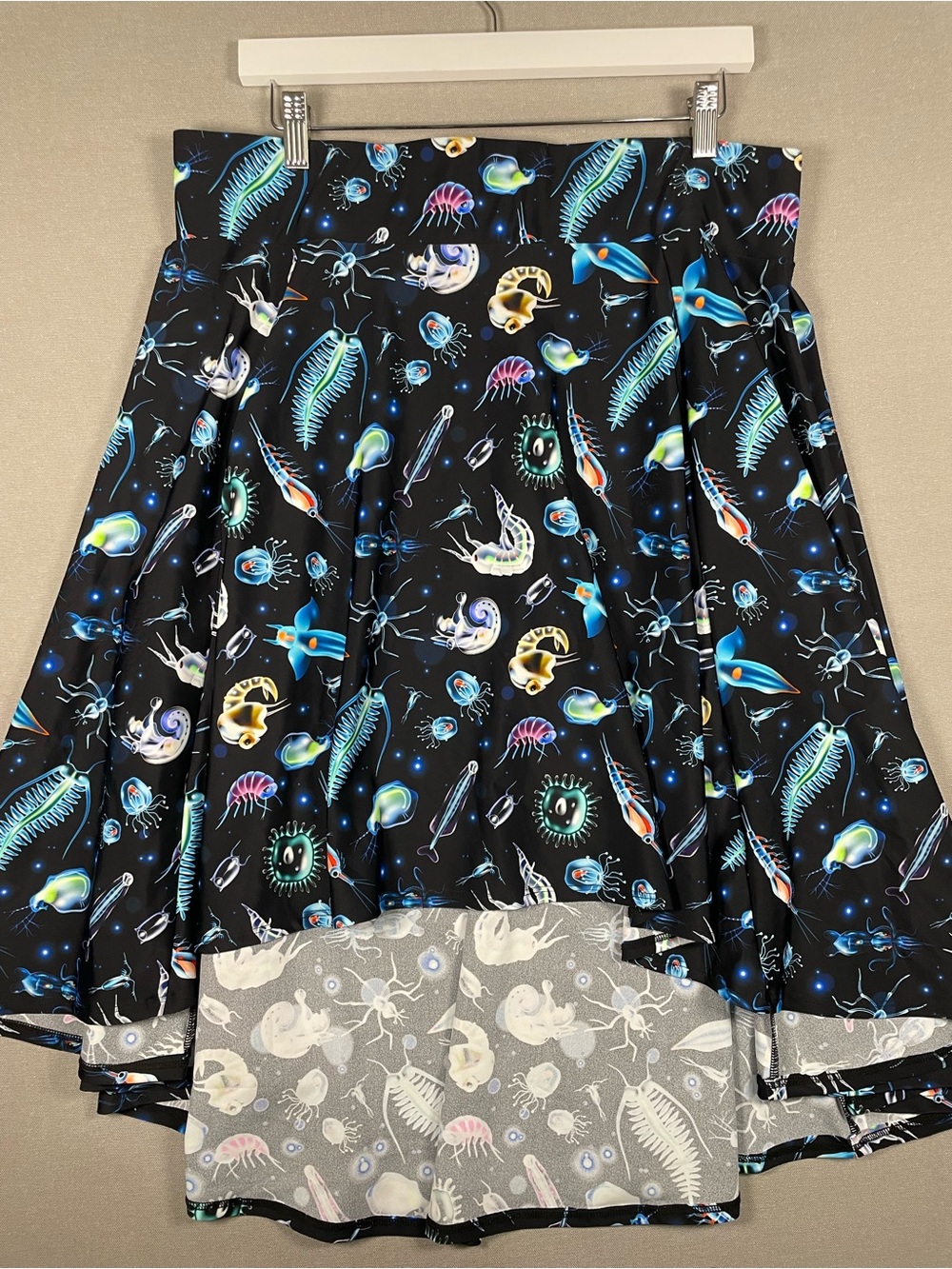 Elhoffer Design Plankton Pond Life Not Sea Moths Skirt XL Science Katie Lynn
